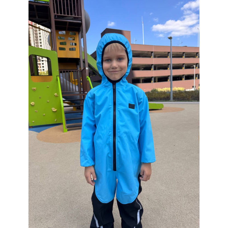 Комбінезон Softshell Пудра з чорним Decoza Moms KombSoft104116-SHh1-SHh4 104-116 см