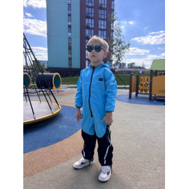 Комбінезон Softshell Блакитний з чорним Decoza Moms KombSoft116128-SHh1-SHh5 116-128 см