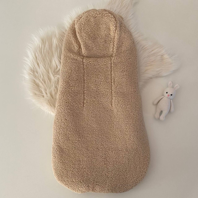 Конверт Тедді Бежевий з бежевим велюром 0-9 міс Decoza Moms KonTeddiB-6113-W04