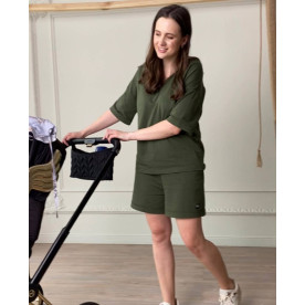 Жіночий костюм з шортами Pride Хакі Decoza moms KPrm-BE003