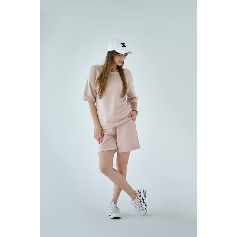 Жіночий костюм з шортами Pride Бежевий Decoza Moms KPrs-BE07 S