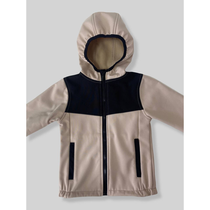 Куртка Softshell Бежева з чорним Decoza Moms KSoft104-SHh2-SHh1 104 см