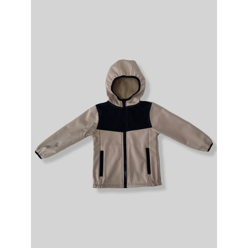 Куртка Softshell Бежева з чорним Decoza Moms KSoft104-SHh2-SHh1 104 см