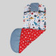 Бавовняний матрасик холофайбер Ракети і зірочки Decoza Moms Mats3585-B805-B