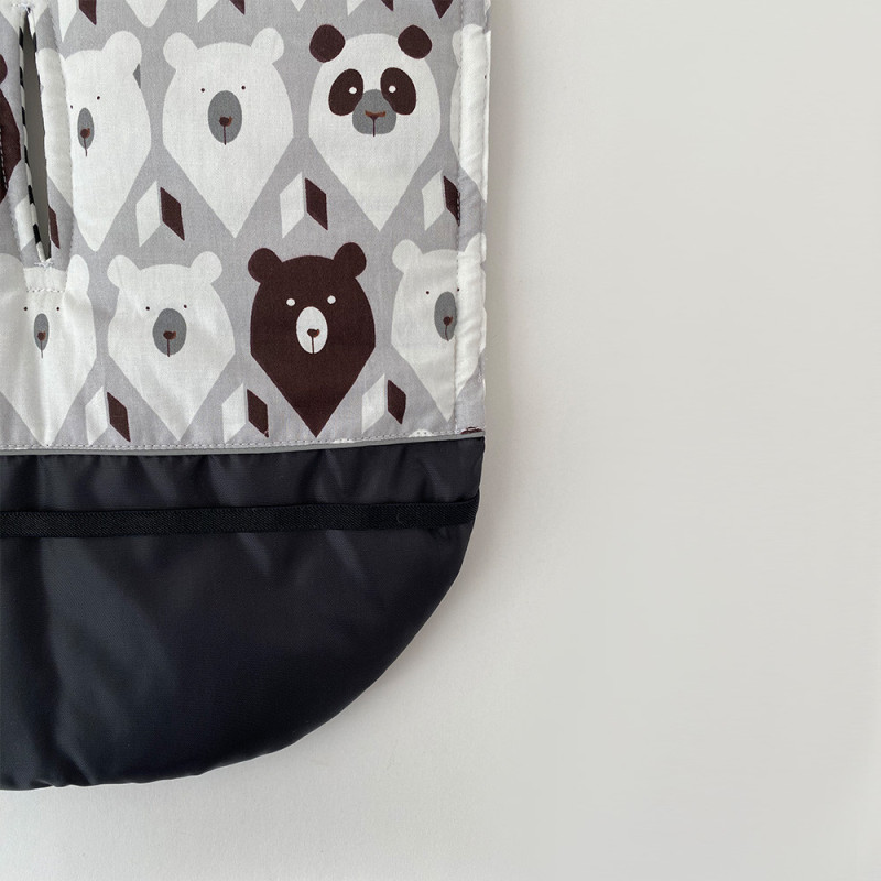 Бавовняний матрасик холофайбер Ведмедики  Decoza Moms Mats3590-S409-S011