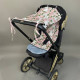 Бавовняний матрасик латекс Піони і анемони Decoza Moms MatsL3080-B040-S116