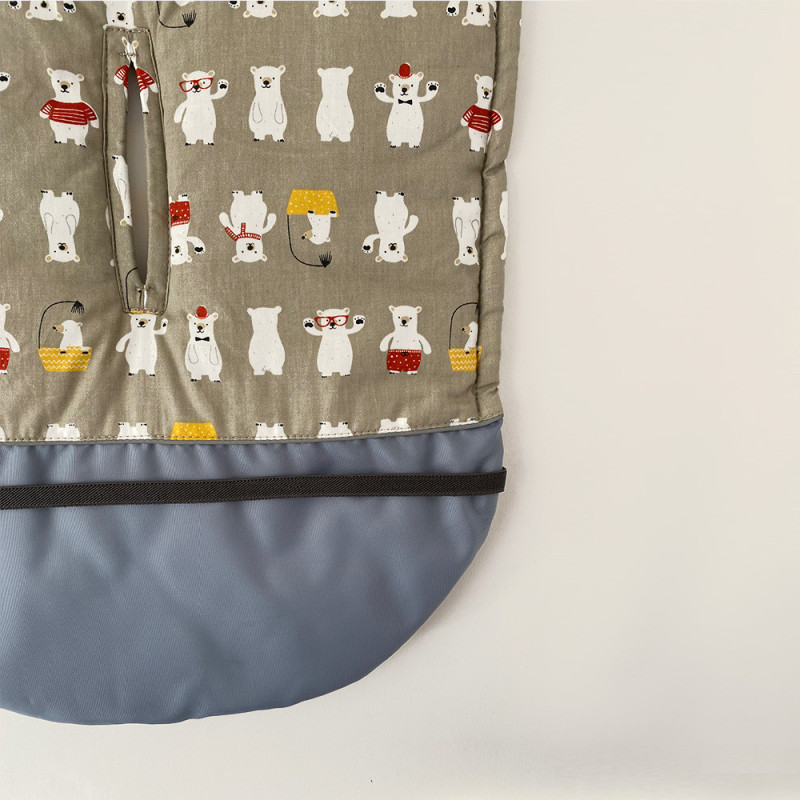 Бавовняний матрасик латекс Ведмедики в душі Decoza Moms MatsL3080-S430-В536