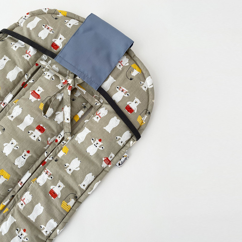 Бавовняний матрасик латекс Ведмедики в душі Decoza Moms MatsL3585-S430-В536