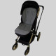 Матрацик бавовняний в коляску з піною Техніка і сірий однотон Decoza Moms Mtspin4085-В923-S015 40х85