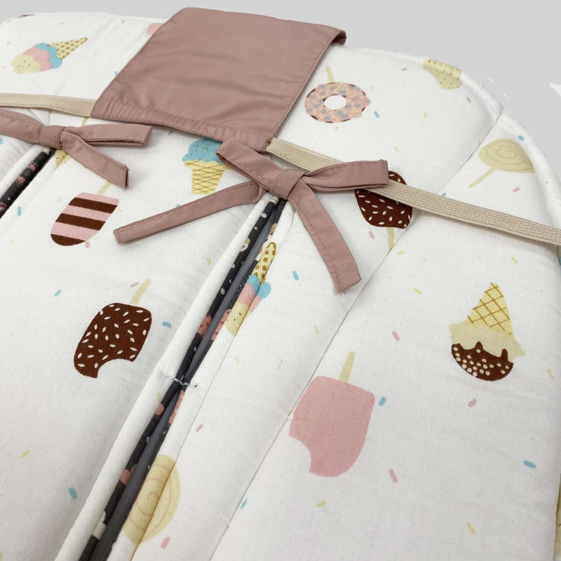 Матрацик бавовняний в коляску з піною Єдиноріжки Decoza Moms Mtspin4085-S002-В432