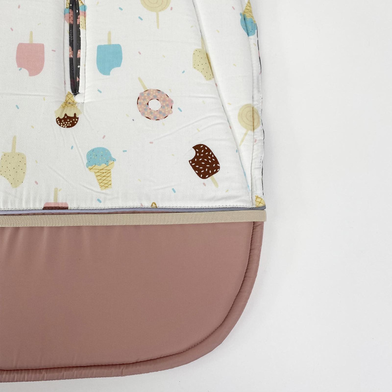 Матрацик бавовняний в коляску з піною Єдиноріжки Decoza Moms Mtspin4085-S002-В432