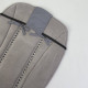Матрацик бавовняний з велюром в коляску з піною Сірий зигзаг Decoza Moms Mtspin4085-S013-W03