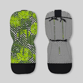 Матрацик бавовняний в коляску з піною Папороть Decoza Moms Mtspin4090-B214-В451 40х90 см