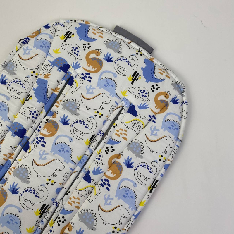 Матрацик бавовняний в коляску з піною Діно і техніка Decoza Moms Mtspin4090-S015-S121