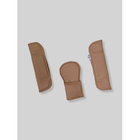 Накладки на ремені безпеки в коляску Бежевий однотон Decoza Moms Nakladkavis-P2287
