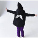 Демі парка чорна BLACK ANGEL silver Decoza Moms parka110116-O072-pl016KRS