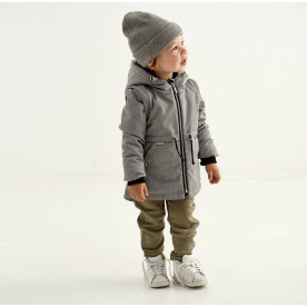 Демі парка Сіра DINO Decoza Moms parka122128-O045-pl016-SHP