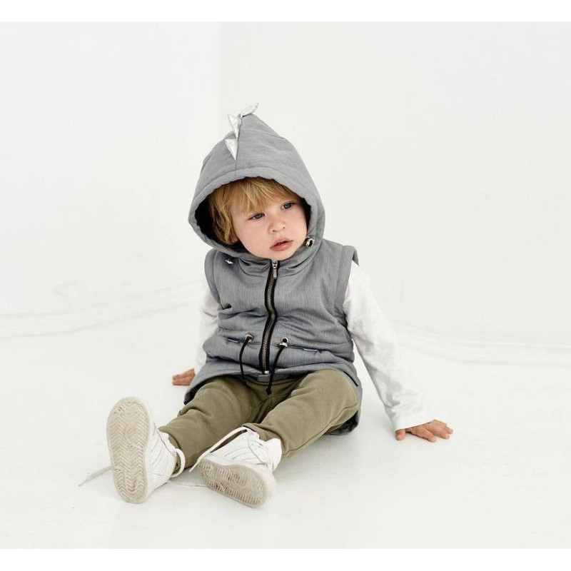 Демі парка Сіра DINO Decoza Moms parka128134-O045-pl016-SHP