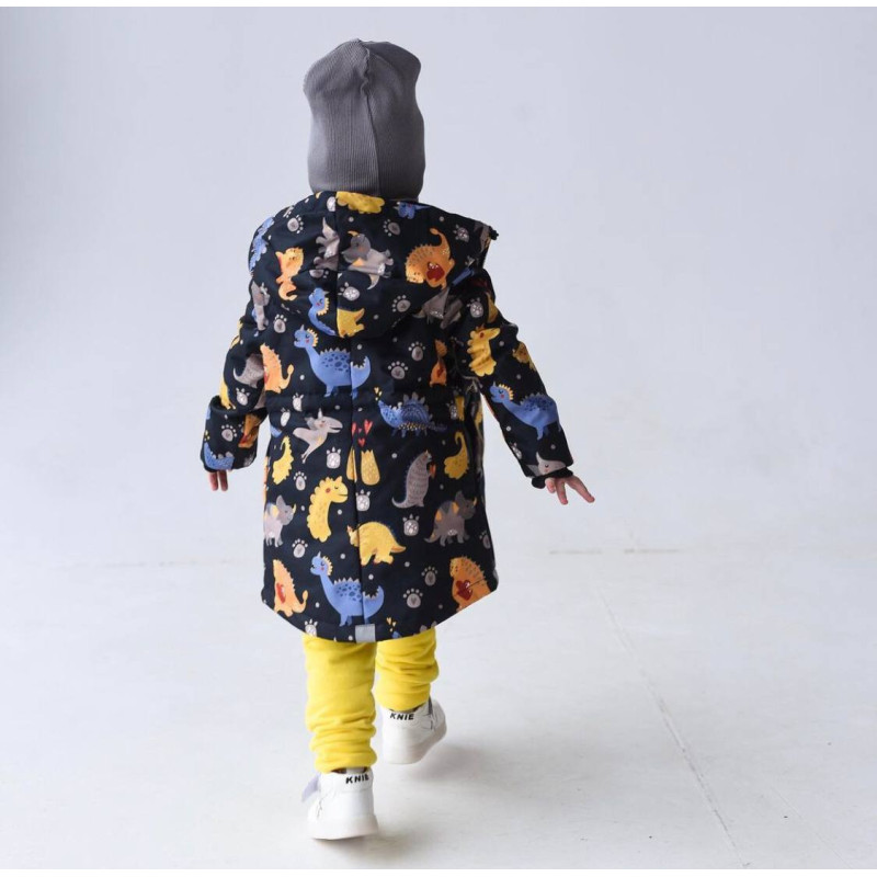 Демі парка Діно жовті Decoza Moms parka128134-OP001-pl016