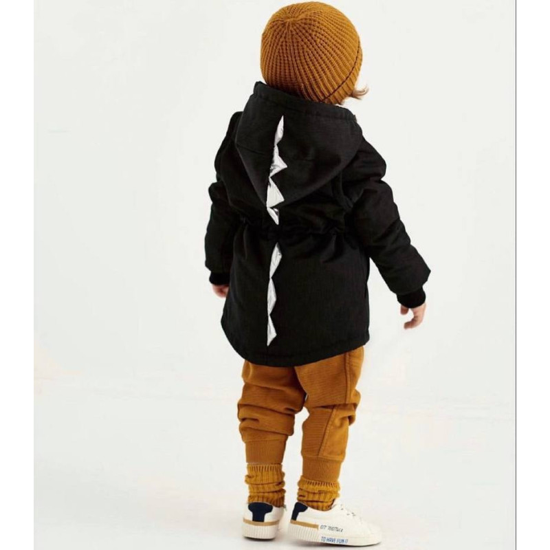 Демі парка Чорна DINO Decoza Moms parka134140-O072-pl016SHP