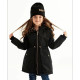 Демі парка чорна BLACK ANGEL gold Decoza Moms parka7480-O072-pl016KRZ Демі парка чорна BLACK ANGEL gold Decoza Moms parka7480-O072-pl016KRZ