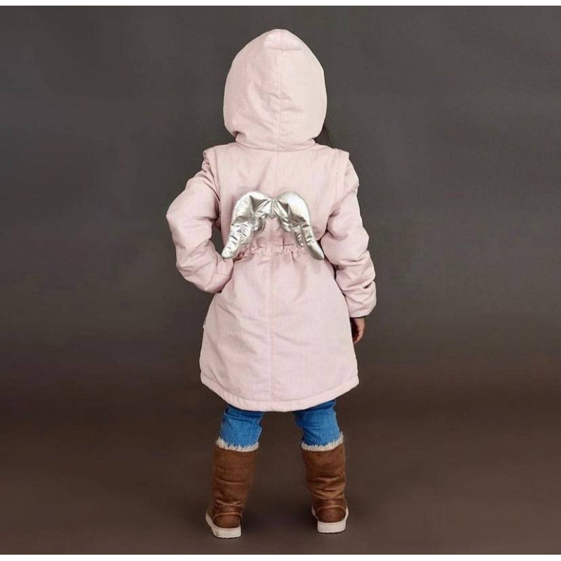 Демі парка пудра PALE ROSE ANGEL Decoza Moms parka8086-O057-pl016KR