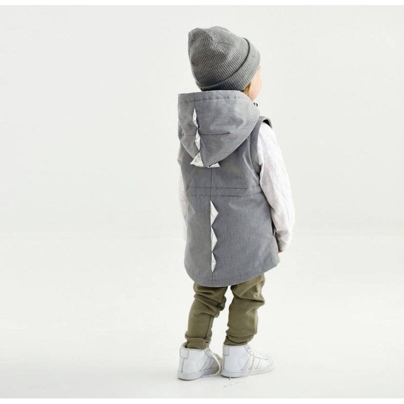 Демі парка Сіра DINO Decoza Moms parka9298-O045-pl016-SHP