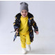 Демі парка Діно жовті Decoza Moms parka98104-OP001-pl016 Демі парка Діно жовті Decoza Moms parka98104-OP001-pl016