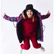 Демі парка Діно рожеві Decoza Moms parka98104-OP015-pl016