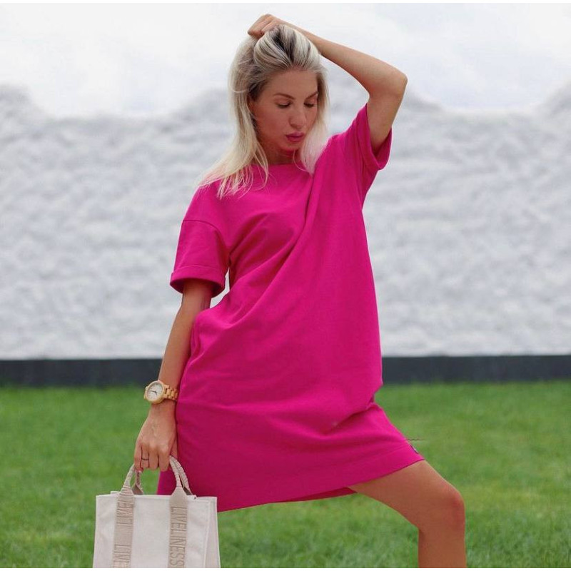Жіноче літнє плаття футболка Малина Decoza moms PLFxxl-LAK01 L-XXL