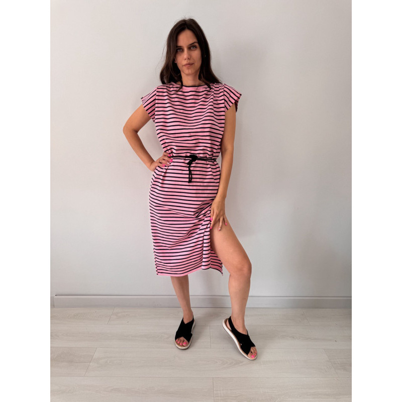 Жіноче плаття Рожева полоска кулір Decoza Moms PlKs-KL09 S
