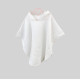 Пончо дитяче Білий Decoza Moms poncho-ms007