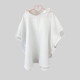 Пончо дитяче Біле тонке Decoza Moms poncho-MS018