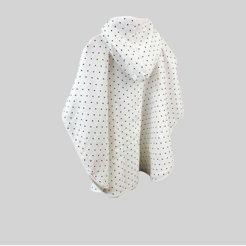 Пончо дитяче Горошок Decoza Moms poncho-MS021