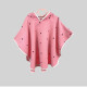 Пончо дитяче Серця на рожевому Decoza Moms poncho-MS025