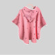 Пончо дитяче Серця на рожевому Decoza Moms poncho-MS025