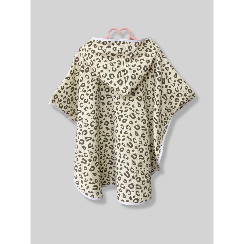 Пончо дитяче Лео на бежевому Decoza Moms poncho-ms036