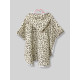 Пончо дитяче Лео на бежевому Decoza Moms poncho-ms036
