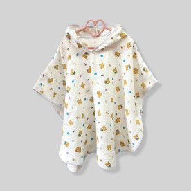 Пончо муслінове дитяче Мішутка Decoza Moms poncho-ms041