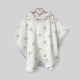Пончо муслінове дитяче Зайки з квітами Decoza Moms poncho-ms042