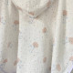 Пончо муслінове дитяче Зайки з квітами Decoza Moms poncho-ms042
