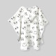 Пончо муслінове дитяче Панди Decoza Moms poncho-ms043