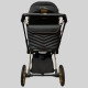 Сумка на коляску чорна екошкіра Decoza Moms S-K001-E-M
