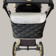 Сумка на візок Чорна і Срібна екошкіра Decoza Moms S-K001-K008-R-M