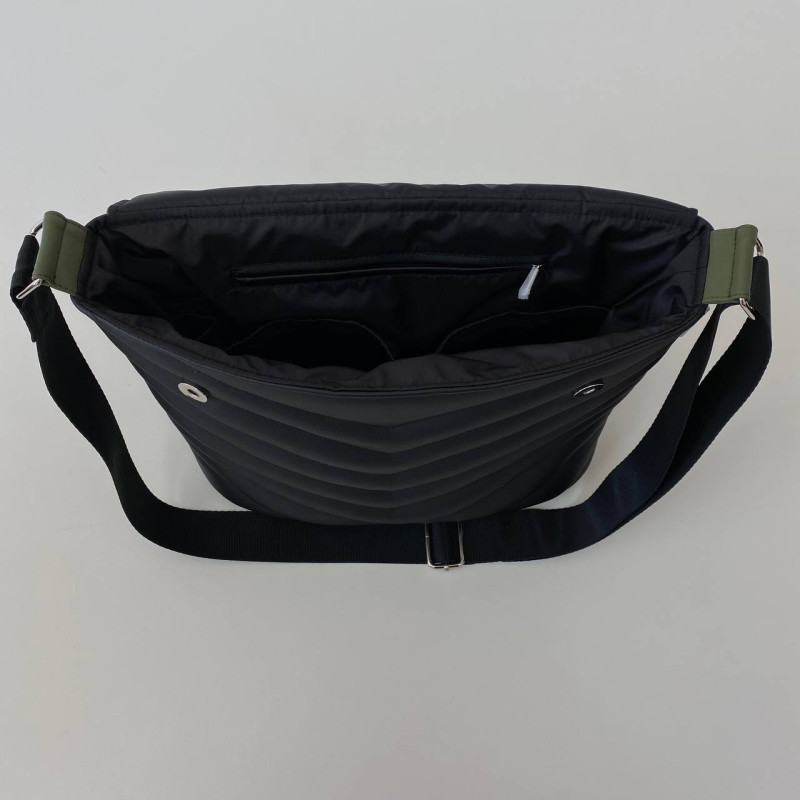 Сумка на візок Чорна та болотна екошкіра Decoza Moms S-K001-K037-Е
