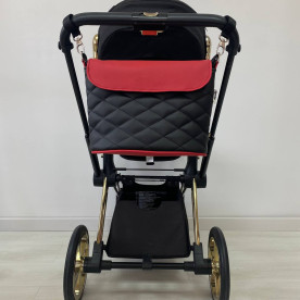 Сумка на візок Червона та чорна екошкіра Decoza Moms S-K001-K063-R