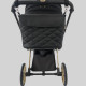 Сумка на коляску чорна екошкіра Decoza Moms S-K001-R-M