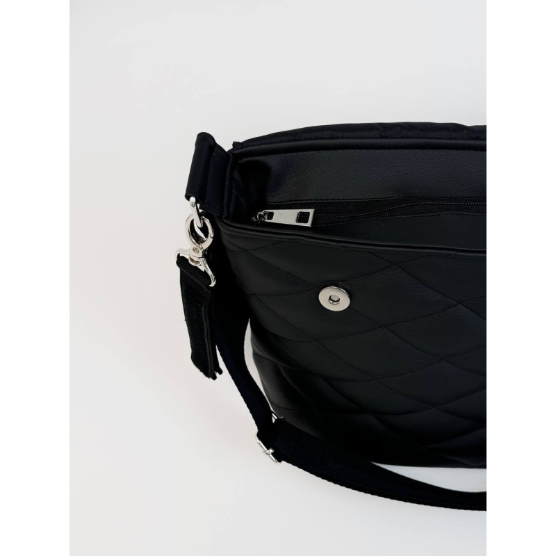 Сумка на візок чорна екошкіра з вушками Міккі Decoza Moms S-K001-R-M-EM