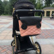 Сумка на візок Пудра і Чорна екошкіра Decoza Moms S-K017-K001-R-EM