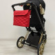 Сумка на коляску Червоний оксфорд Decoza Moms S-O063-R-M